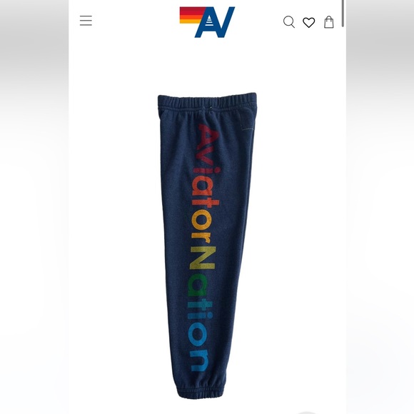 Aviator Nation Other - Aviator nation kids sweatpants size 10 navy brand new